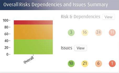 strategic risks project issues portfolio dependencies planning software management monitor