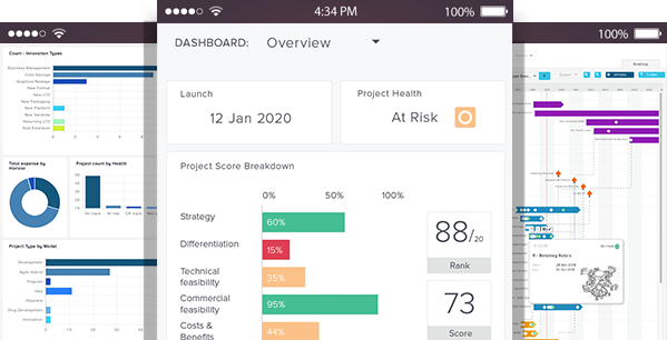 Portfolio Dashboards image - Bubble PPM software for managing remote working teams