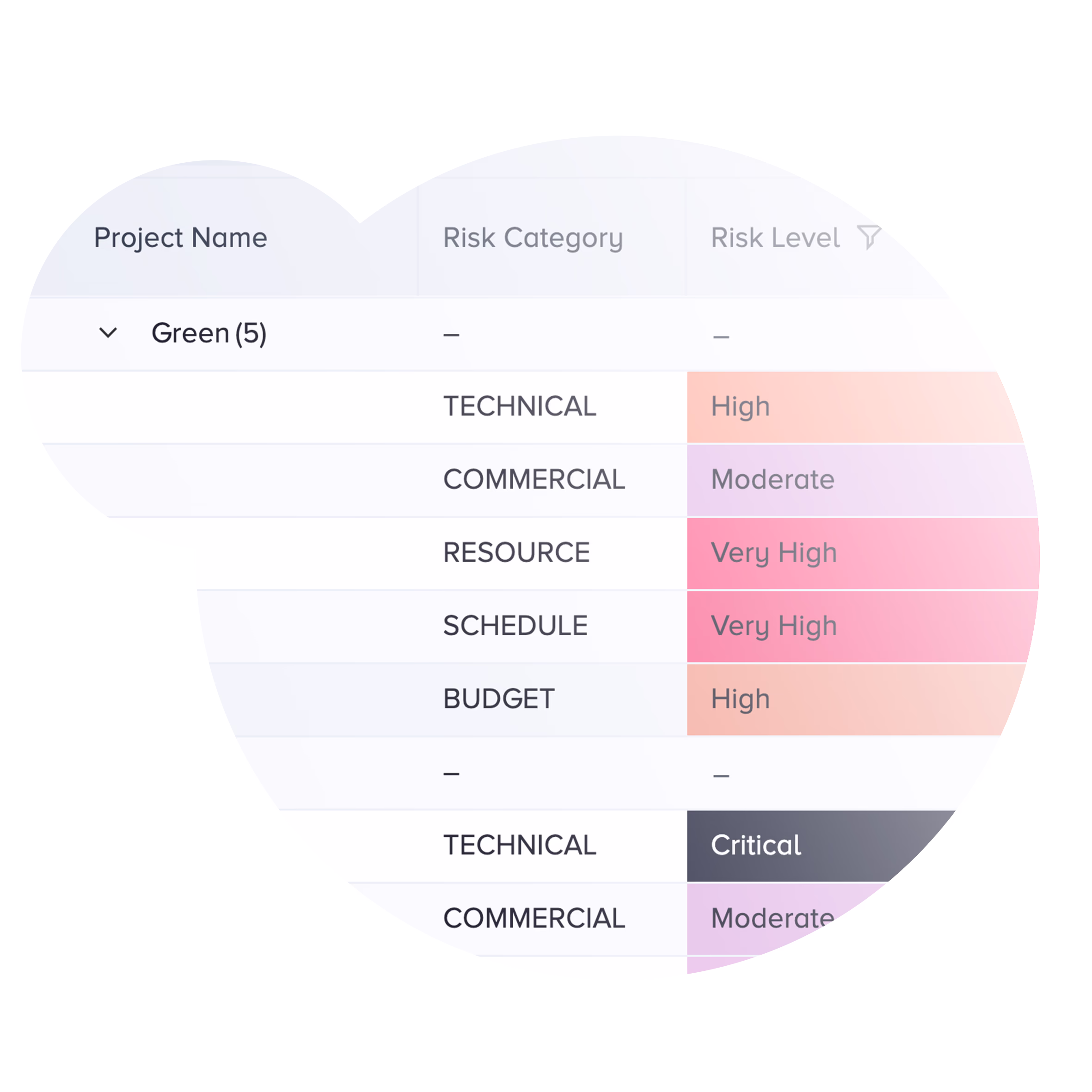 Bubble PPM Software Features - Risk Submission - Fixed Risk tracker and other Logs in Bubble PPM
