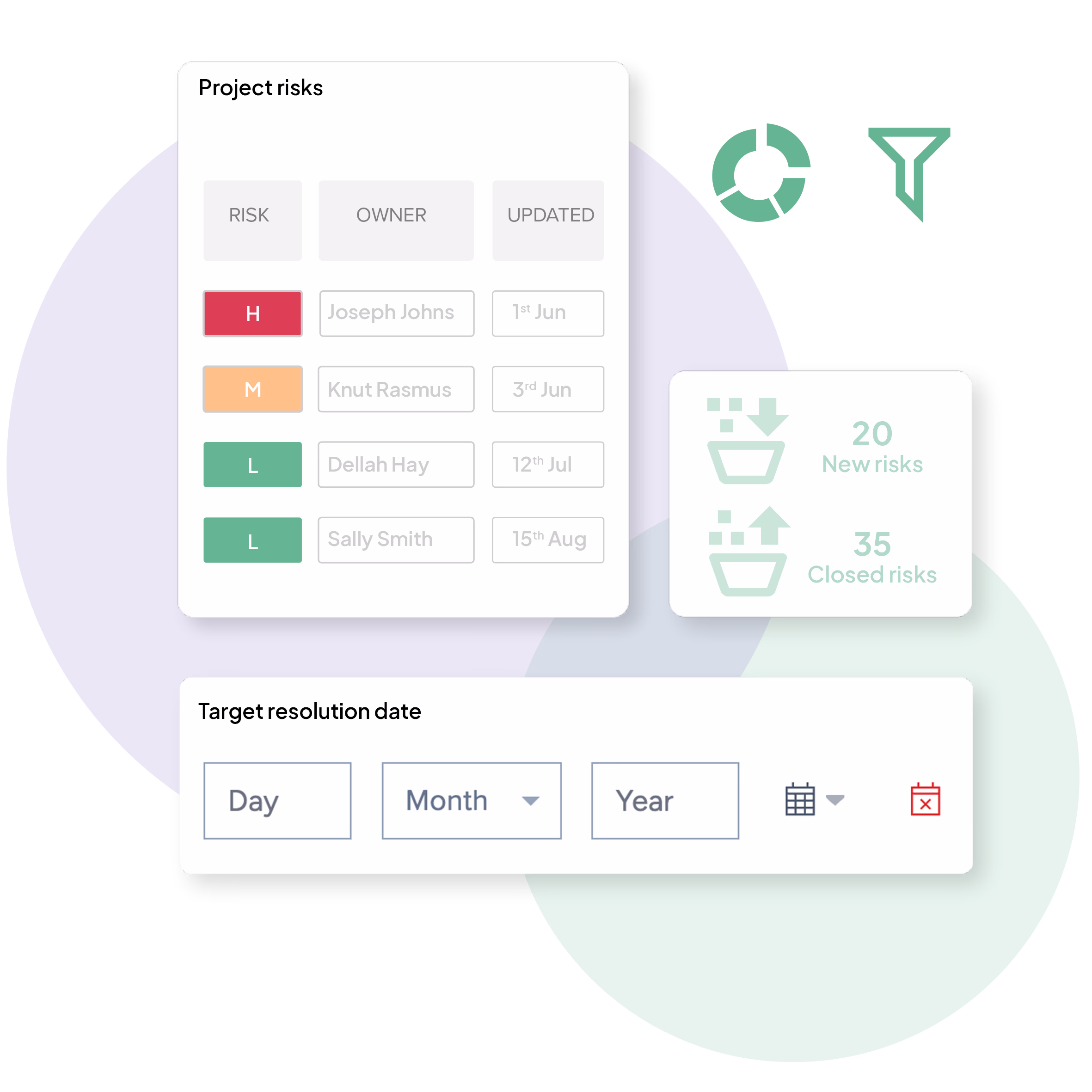 Bubble PPM Software Features - Risk Submission - Customized Risk and other Logs and Trackers in Bubble PPM